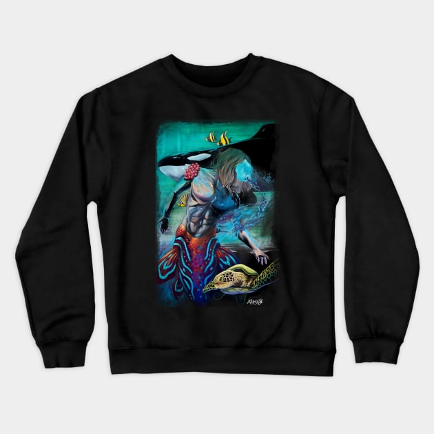 Summer (Neptune) Crewneck Sweatshirt by Art87jr